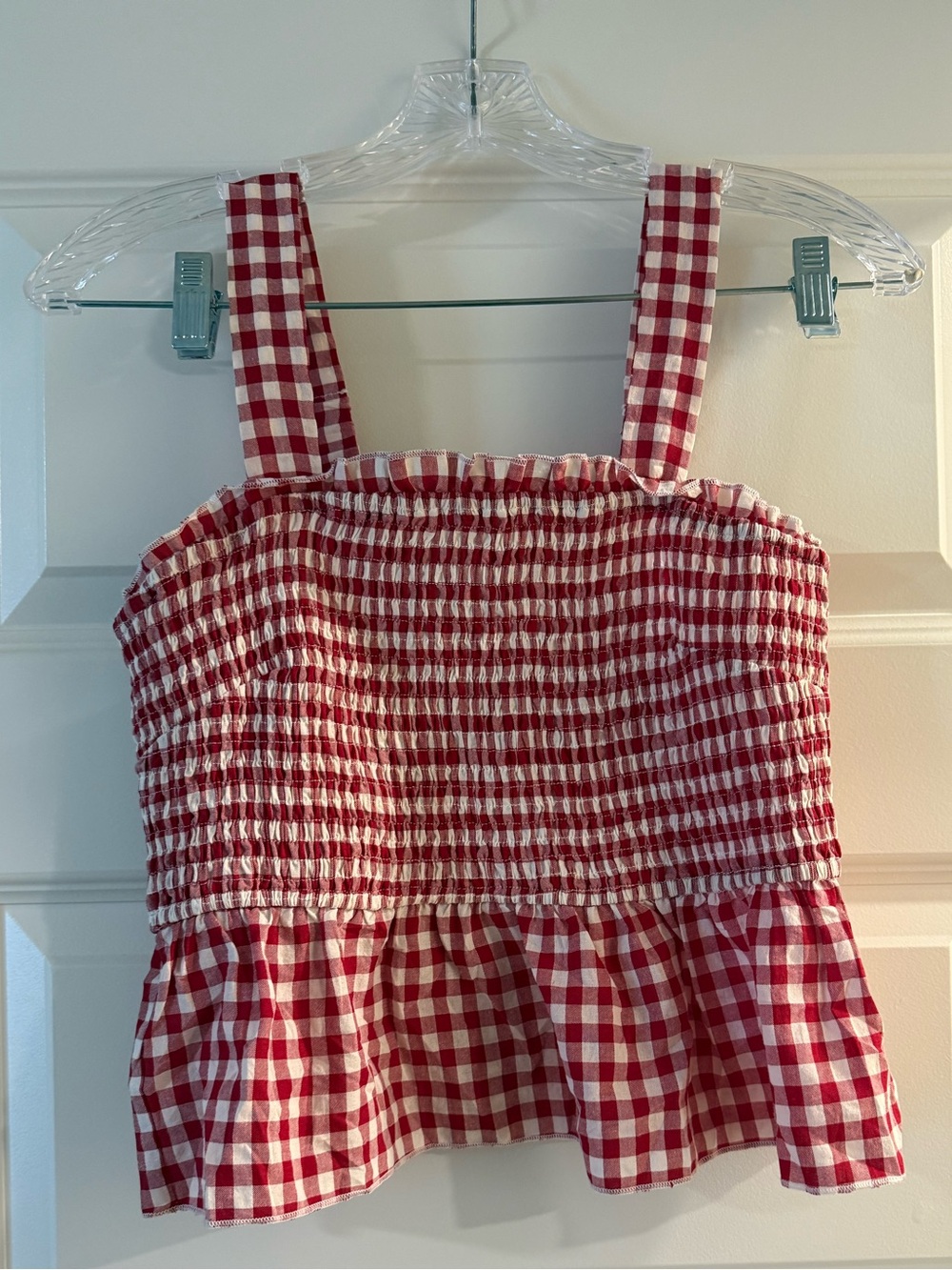 Red Gingham Top